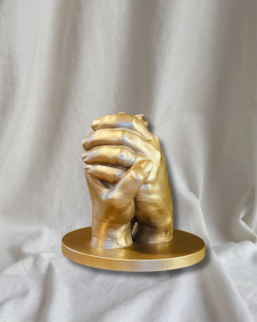 Memoryprint Bliss Gold Effec Handen